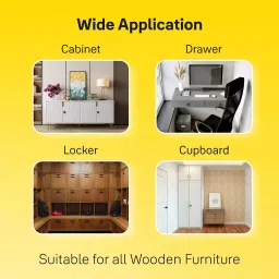 YALE Smart Premium Wardrobe Lock 16-20 mm Door Thickness ABS Back Panel LED Light & Sound Black, YLDRPC-BL image 5