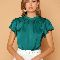 Stylecast X Slyck Women High Neck Flared Sleeves Top-picture-40