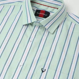 Allen Solly Men Vertical Striped Spread Collar Pure Cotton Casual Shirt image 4