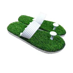 ADJ Men White Rubber Flip Flops image 2