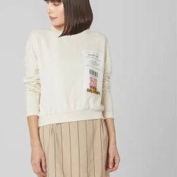 Vero Moda Off White Cotton Graphic Print Sweatshirt-picture-21