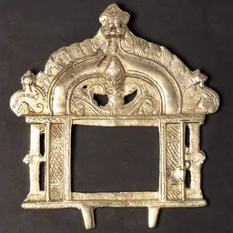 Exotic India Gold Toned Textured Thiruvachi Arch Wall Hangings-picture-22