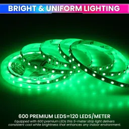 amiciVision LED Strip Light Green 120 LEDs/m & Length 5 m image 2