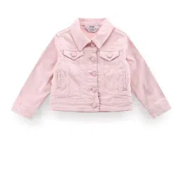 U.S. Polo Assn. Kids Light Pink Solid Full Sleeves Jacket-picture-32