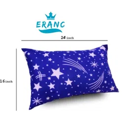 VILLAGERS Set of 2 Blue Polyester Pillows image 4