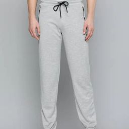 ALCIS Grey Slim Fit Printed Sports Trackpants-picture-41