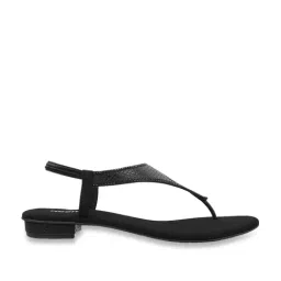 Mochi Women's Black Sling Back Sandals-picture-35