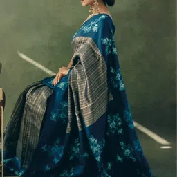 Moda Rapido Floral Art Silk Handloom Banarasi Saree-picture-12