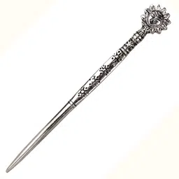 luriyaa's Metal Handicrafted Oxidised Bun Hair Stick for Women image 1