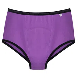 SuperBottoms Maxabsorb Bamboo Cotton Solid Stain Proof 8Hr Absorbent Period Panty - Lilac-image-13
