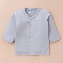 Ben Benny 100% Cotton Knit Full Sleeves Solid & Car Printed Front Open  Vests Pack of 2 - Light Grey & Yellow image 4