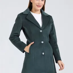 YOUNG CLUB CLASSIC Self Design Notched Lapel Overcoat image 5