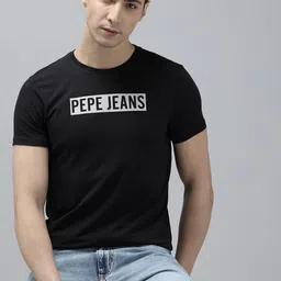 Pepe Jeans Brand Logo Printed Slim Fit T-shirt-image-1