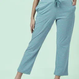 Dreamz by Pantaloons Green Cotton Striped Pyjamas-picture-18