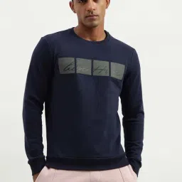 United Colors of Benetton Navy Regular Fit Sweatshirt-image-57