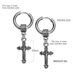 M Men Style Geometric Ear Cuff Earrings image 4