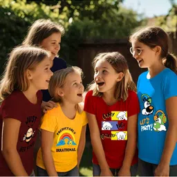 Toddylon Kids Typography 5 Printed Applique T-shirt image 4