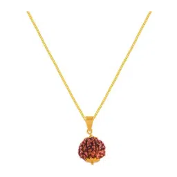 P.C. Chandra Jewellers 22k Yellow Gold Rudraksh Studded Design Pendant-picture-35
