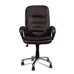 Ib basics White Leatherette Office Executive Chair image 1