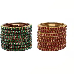 TRIOXY Multi Glass Artificial Stones Bangle-image-8