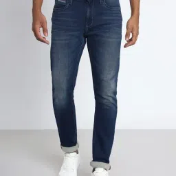 Lee Bruce Blue Skinny Fit Lightly Washed Jeans-picture-32