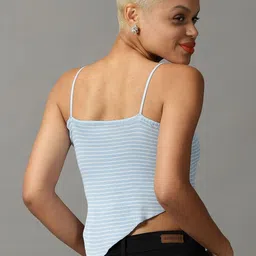 SHOWOFFFF Striped Crop Top image 5