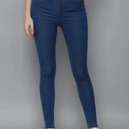 Allen Solly Navy Mid Rise Jeans-picture-13