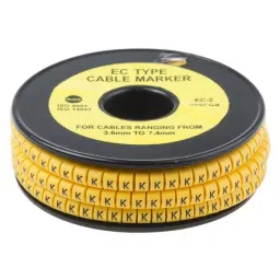 RS PRO Slide On Cable Markers Black on Yellow 3.6-7.4 mm, 8121004-image-85
