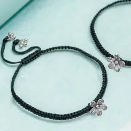 Zavya 92.5 Sterling Silver Flexible Anklets for Women - Set of 2-picture-28