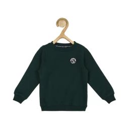 Allen Solly Junior Dark Green Solid Sweatshirt-picture-15