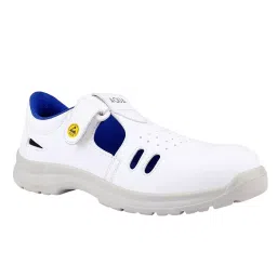 Euro Security AQUA SANDAL 200 J Steel Toe Safety Shoe Low Ankle PU Sole UK 7 Size Micro Fiber White for Hospital, Pharma & Food Industry Use-picture-30