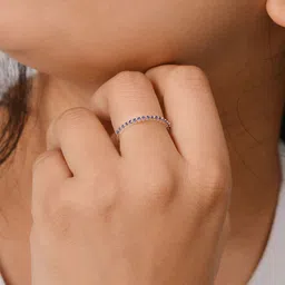 DressBerry Silver-Plated Cubic Zirconia-Studded Adjustable Finger Ring-picture-20