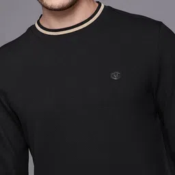 Allen Solly Self-Design Contrast Striped Sweatshirt image 3