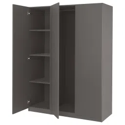 ikea pax / forsand Wardrobe combination, dark grey/dark grey, 150x60x201 cm-picture-14