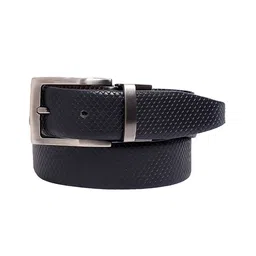 Carlton London Men Textured Leather Reversible Belt image 2