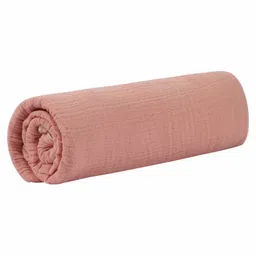 Abracadabra Muslin Swaddle Wrap - Pink Solid-image-27