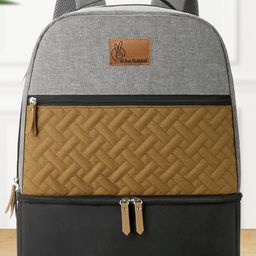 R for Rabbit Caramello Truffle Diaper Bags for Mother, Multipurpose & Large Capacity Stylish Maternity Diaper Backpack for Mom (Black Mustard)-picture-20