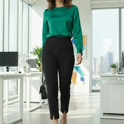 KEKRA Women Relaxed Easy Wash Trousers image 3