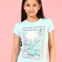 V-Mart Girls Printed Extended Sleeves Pockets T-shirt-picture-11