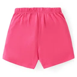 Babyhug 100% Cotton Knit Sleeveless Inner wear Set with Strawberry Print - Multicolour image 5