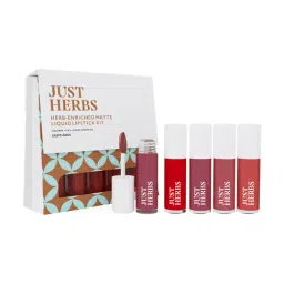 JUST HERBS Herb-Enriched Matte Liquid Lipstick Kit - Deeps + Reds-picture-17