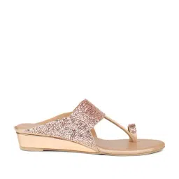 Inc.5 Women's Rose Gold Toe Ring Wedges-image-49