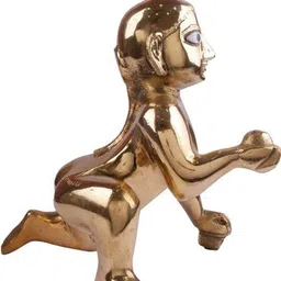 JY Yellow Religious Idol Showpiece image 3