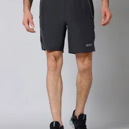 Cantabil Black Regular Fit Sports Shorts-image-31