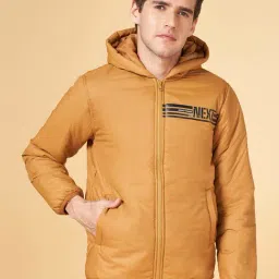 YU by Pantaloons Lime Regular Fit Hooded Jacket-image-9