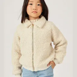 One Friday Girls Beige Regular Fit Jacket-picture-22