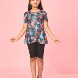 Aarika Kids Black Printed Swim Suit-picture-26