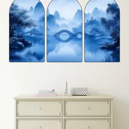 Livin'luxe Blue MDF Other Wall Paintings-picture-26