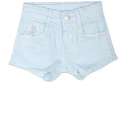 U.S. Polo Assn. Kids Blue Solid Shorts-picture-17