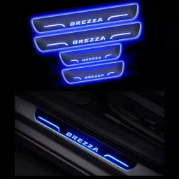 SCA Blue LED Door Sill Plate for Maruti Suzuki Brezza2022 Onwards (Set of 4)-picture-36
